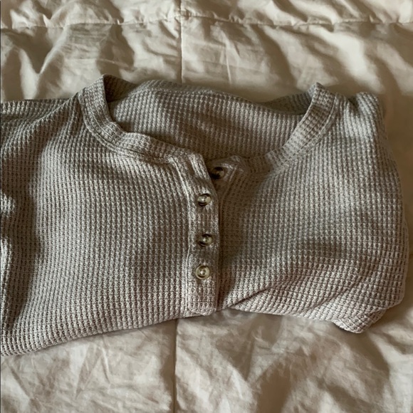 Cozy Ribbed Lounge Set in Gray - Picture 3 of 10